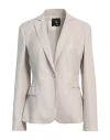 Hanita Woman Blazer Beige Size 10 Polyester, Elastane