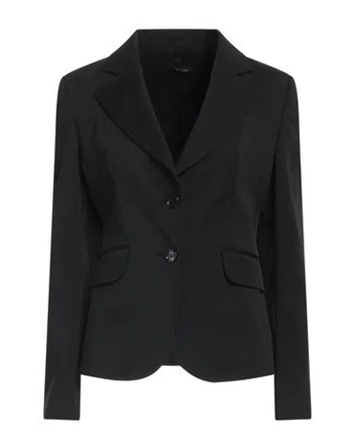 Hanita Woman Blazer Black Size 10 Acetate, Polyester