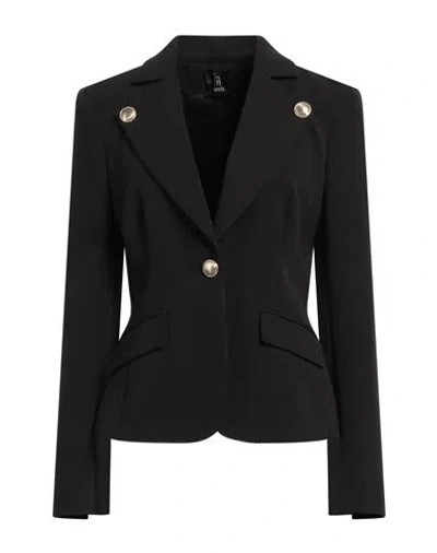 Hanita Woman Blazer Black Size 10 Polyester, Elastane
