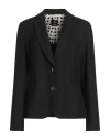 Hanita Woman Blazer Black Size 6 Polyester, Viscose, Wool, Elastane