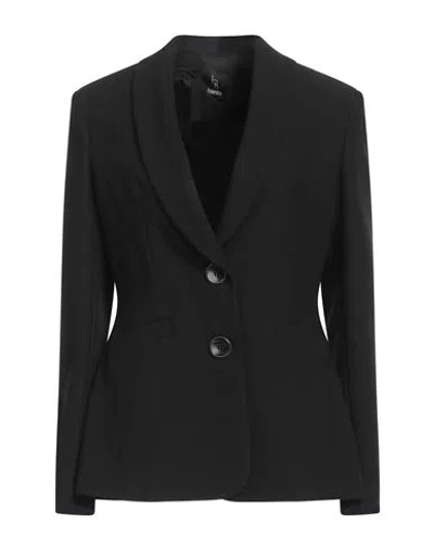 Hanita Woman Blazer Black Size 8 Polyester, Elastane