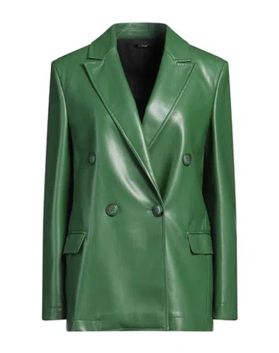 Hanita Woman Blazer Green Size 6 Polyester