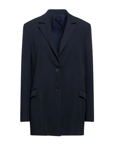 Hanita Woman Blazer Midnight Blue Size 6 Polyester, Elastane