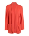 Hanita Woman Blazer Orange Size 8 Polyester, Elastane