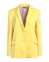Hanita Woman Blazer Marigold Size 4 Polyester, Elastane In Yellow