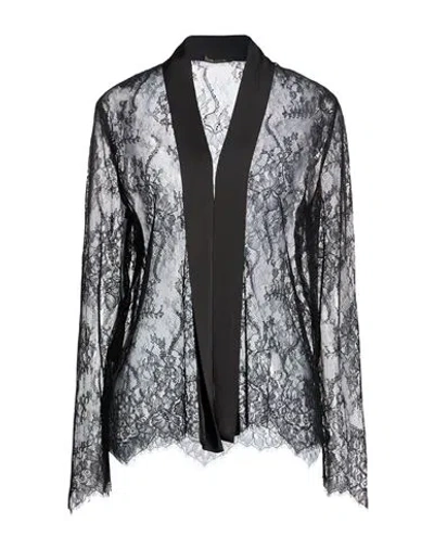 Hanita Woman Cardigan Black Size L Nylon