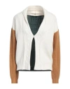 Hanita Woman Cardigan Cream Size L Viscose, Nylon, Wool, Cashmere