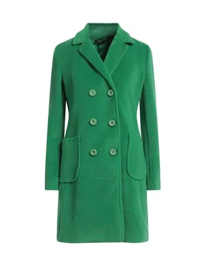 Hanita Woman Coat Green Size L Polyester