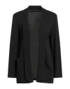 Hanita Woman Jacket Black Size 6 Polyester, Elastane In Black
