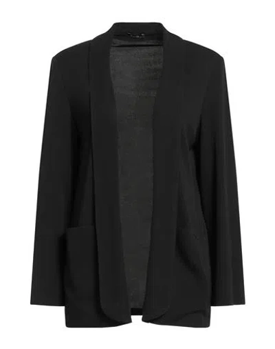 Hanita Woman Jacket Black Size 6 Polyester, Elastane
