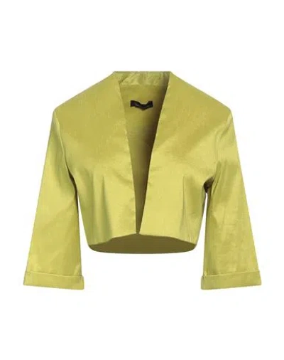 Hanita Woman Jacket Lime Green Size 8 Polyester, Nylon, Elastane