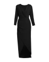 Hanita Woman Maxi Dress Black Size Xl Polyester, Elastane
