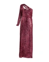 Hanita Woman Maxi Dress Burgundy Size M Nylon In Red