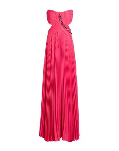 Hanita Woman Maxi Dress Fuchsia Size Xxs Polyester In Pink