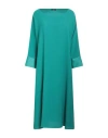 Hanita Woman Midi Dress Green Size Xl Acetate, Viscose