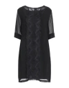 Hanita Woman Short Dress Black Size L Polyester