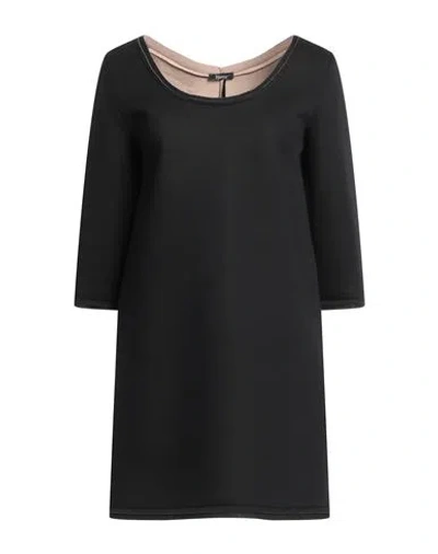 Hanita Woman Mini Dress Black Size M Modal