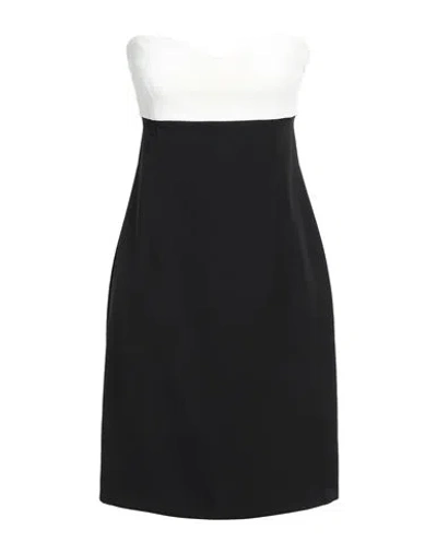 Hanita Woman Mini Dress Black Size M Polyester, Elastane