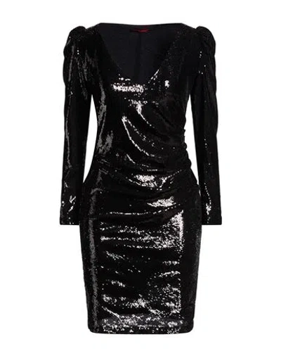 Hanita Woman Mini Dress Black Size S Polyester