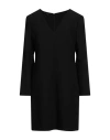 Hanita Woman Mini Dress Black Size S Polyester In Black