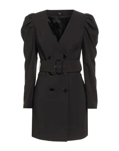 Hanita Woman Mini Dress Black Size S Polyester, Elastane