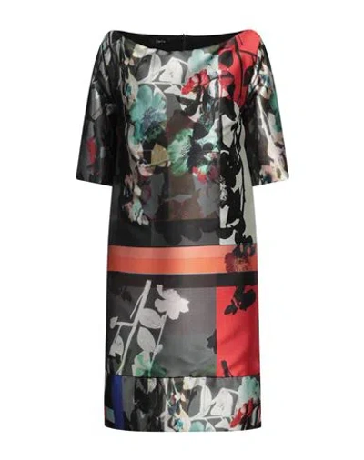 Hanita Woman Mini Dress Black Size S Polyester, Nylon, Viscose, Elastane In Gray