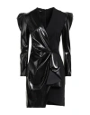 Hanita Woman Mini Dress Black Size S Polyester, Polyurethane, Viscose, Nylon, Elastane In Black