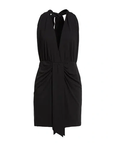 Hanita Woman Mini Dress Black Size Xs Polyester, Elastane