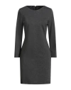 Hanita Woman Mini Dress Charcoal Size M Viscose, Nylon, Elastane In Gray