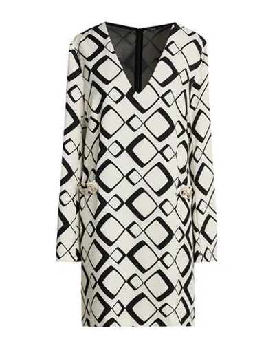 Hanita Woman Mini Dress Cream Size Xxs Polyester In White