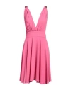 Hanita Woman Short Dress Pink Size M Polyester In Pink
