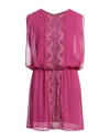 Hanita Woman Mini Dress Fuchsia Size S Polyester In Pink