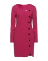 Hanita Short Dresses In Fuchsia