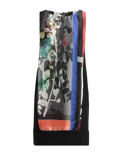 Hanita Woman Mini Dress Grey Size L Polyester, Nylon, Viscose, Elastane