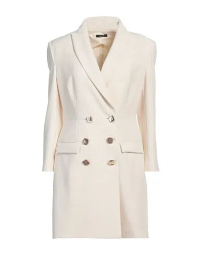 Hanita Woman Mini Dress Ivory Size M Polyester, Elastane In White