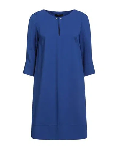 Hanita Woman Mini Dress Light Blue Size Xs Polyester, Elastane