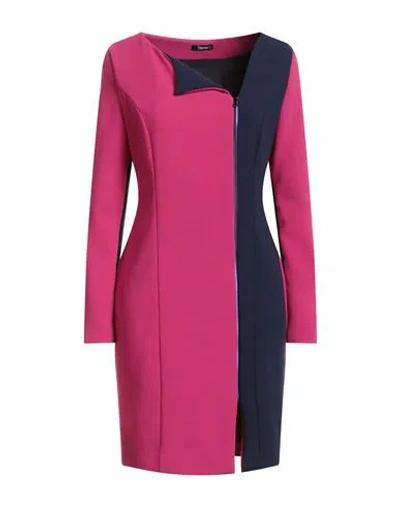 Hanita Woman Mini Dress Magenta Size S Polyester, Viscose, Elastane In Multi
