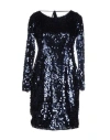 Hanita Woman Mini Dress Midnight Blue Size Xs Polyester In Blue