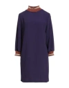 Hanita Woman Mini Dress Purple Size S Polyester In Purple
