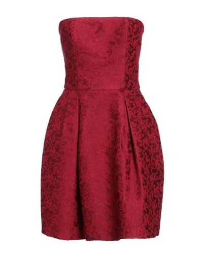 Hanita Woman Mini Dress Red Size S Acrylic, Polyester, Nylon