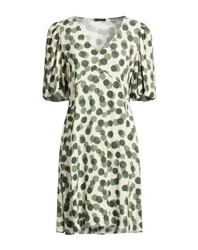 Hanita Woman Mini Dress Sage Green Size L Viscose
