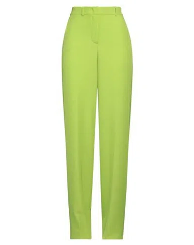 Hanita Woman Pants Acid Green Size 12 Polyester, Elastane