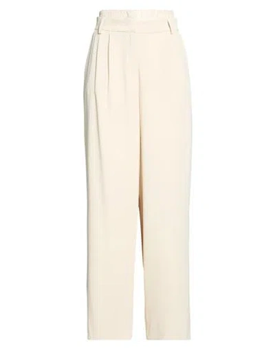 Hanita Woman Pants Beige Size 2 Polyester, Elastane
