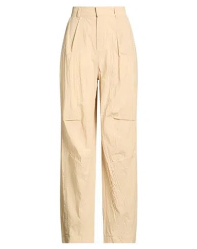 Hanita Woman Pants Beige Size 6 Cotton In Brown