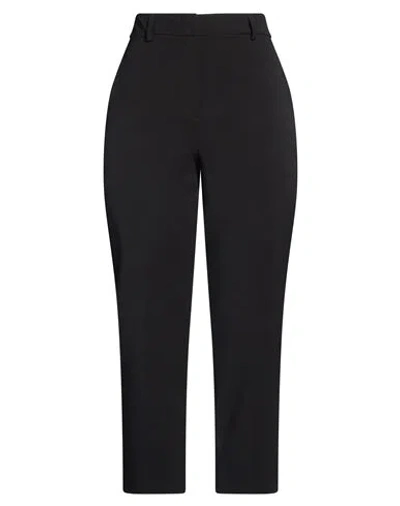 Hanita Woman Pants Black Size 10 Polyester, Viscose, Elastane