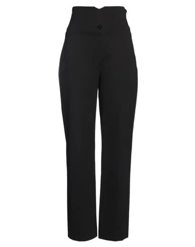 Hanita Woman Pants Black Size 2 Viscose, Nylon, Elastane