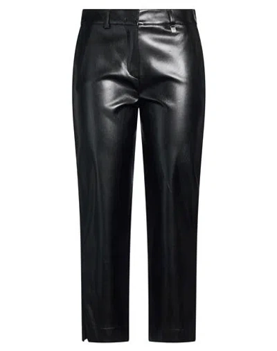 Hanita Woman Pants Black Size 12 Polyester, Elastane