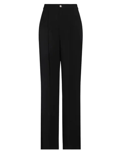 Hanita Woman Pants Black Size 6 Polyester, Elastane