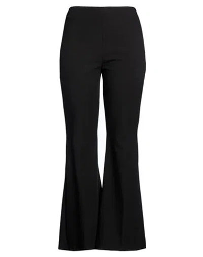 Hanita Woman Pants Black Size 6 Polyester, Viscose, Elastane