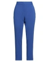 Hanita Woman Pants Blue Size 6 Polyester, Elastane, Viscose In Blue